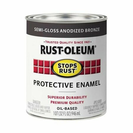 RUST-OLEUM STOPS RUST ENAM BRNZ 1QT 353585